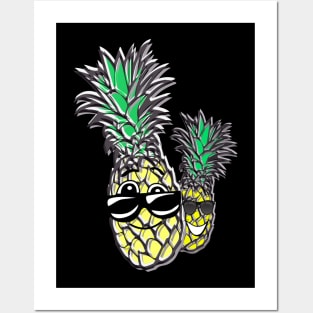 cool pineapple hawaii Posters and Art